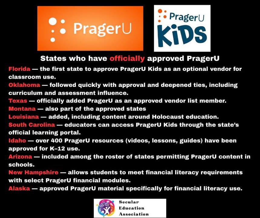 🚨 PragerU isn’t a university — it’s a far-right media company pushing Christian …