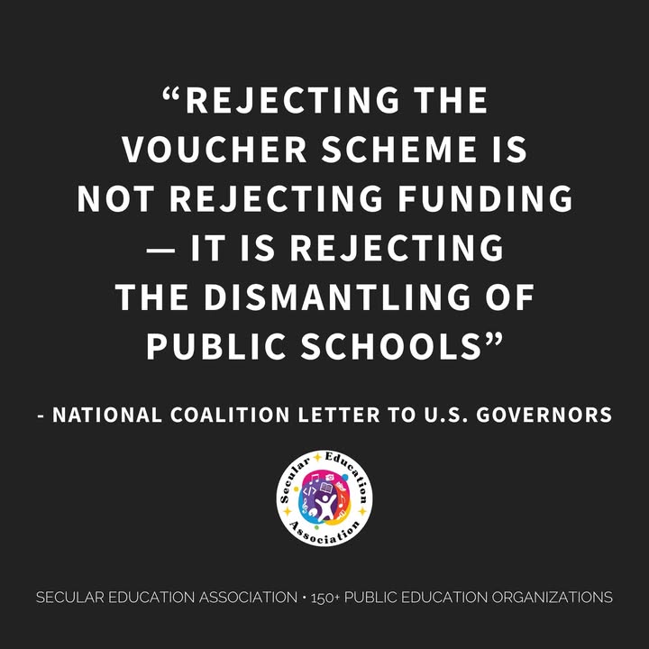 We signed onto a national coalition letter alongside more than 150 public educat…
