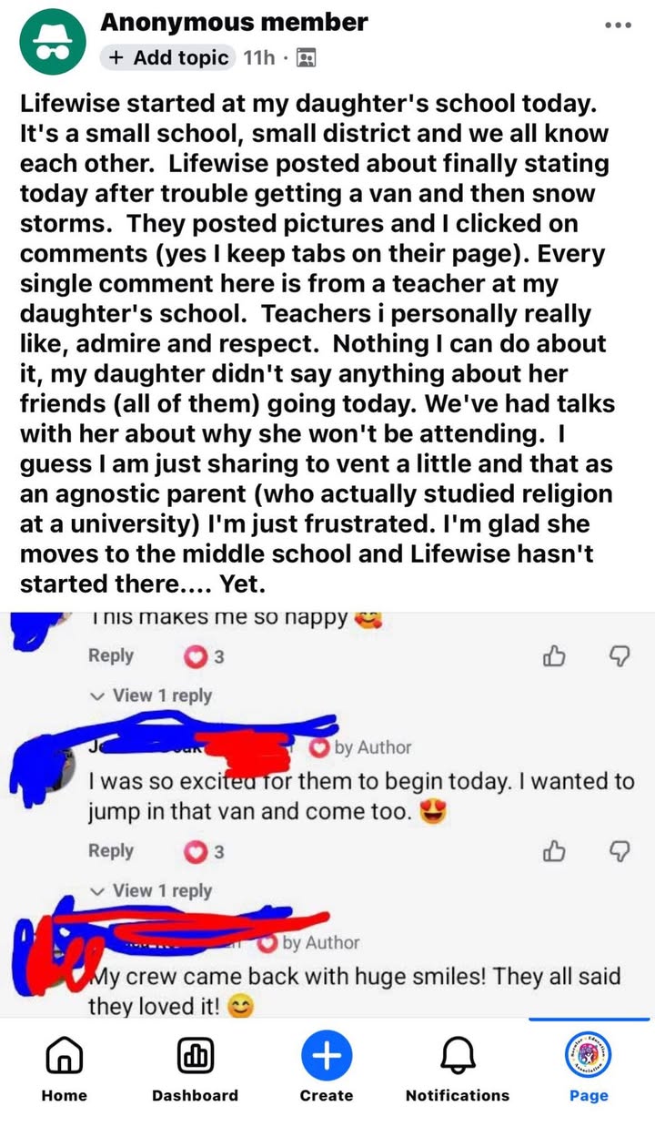 💬 From our community- shared with permission, originally posted anonymously in o…