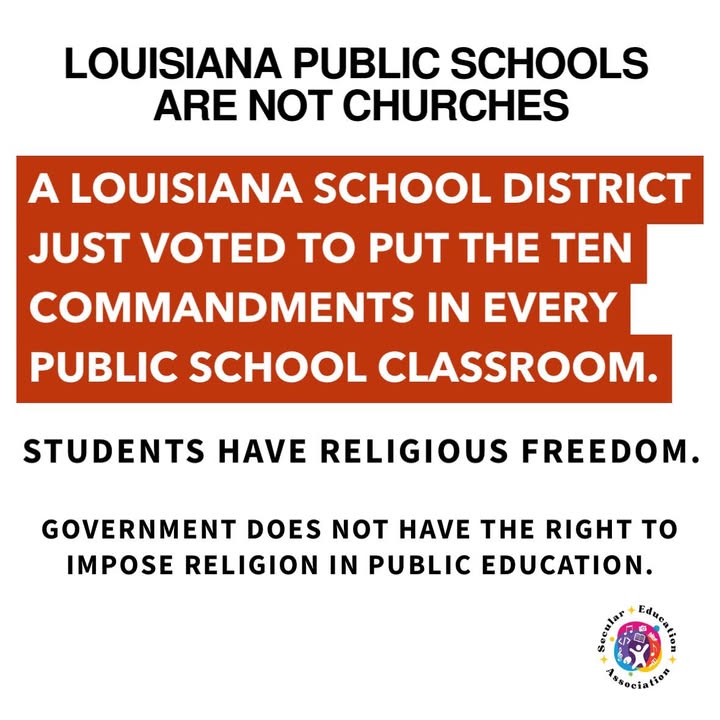 LOUISIANA – Livingston Parish just voted unanimously to put the Ten Commandments…