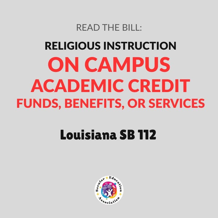 Louisiana’s SB 112 is not just a “released time” bill.