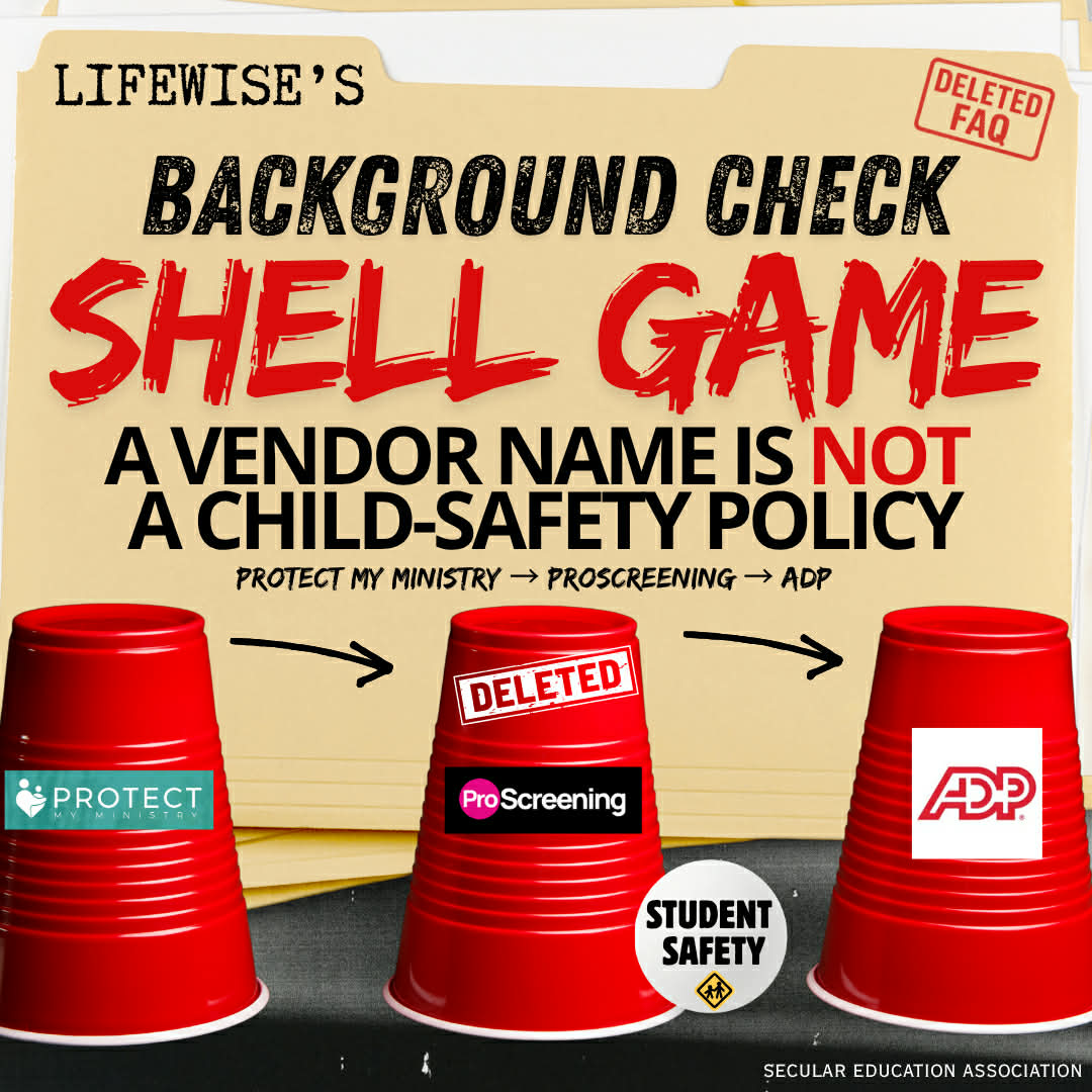 LifeWise Red Cup Shell Game Background Checks