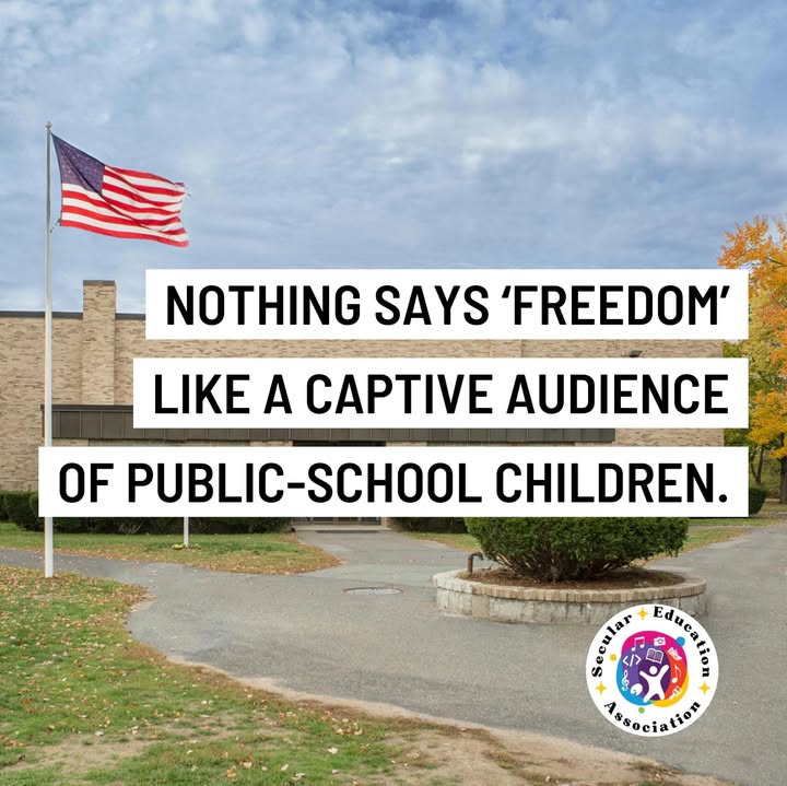 🚫Religious freedom does not require access to public-school children.🚫