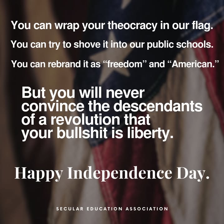Don’t let them convince you that the freedoms our ancestors fought for are sudde…
