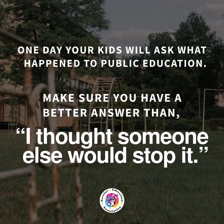 One day, our kids are going to ask what happened…They’re going to ask how public…