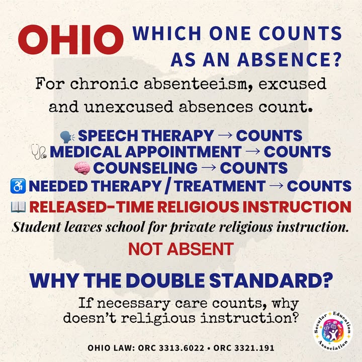 🚨 OHIO PARENTS: Here’s something about the new attendance rules that deserves a …