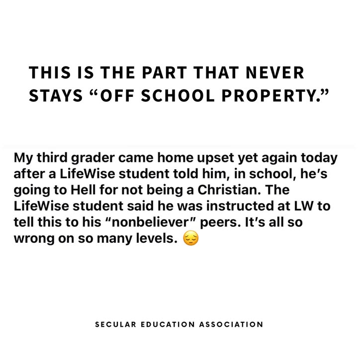 This is what happens when you divide elementary-school children into “believers”…